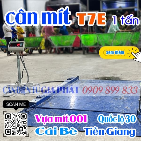 Cân điện tử ở Cái Bè Tiền Giang - cân điện tử cân mít XK3190-T7E 500kg 1 tấn - Vựa mít 001