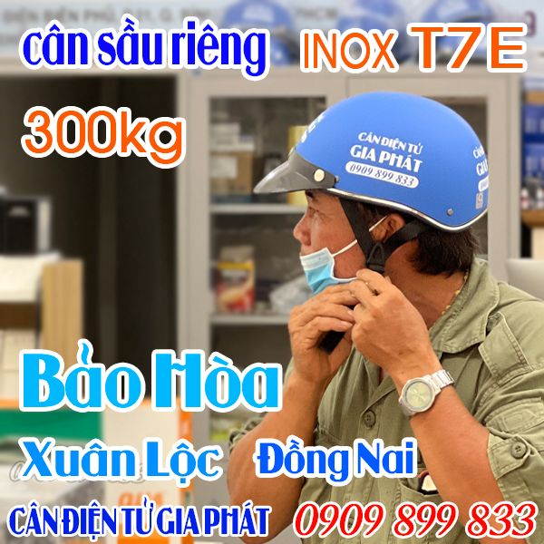 Cân điện tử ở Bảo Hòa Xuân Lộc Đồng Nai mua cân điện tử T7E 300kg tặng nón bảo hiểm