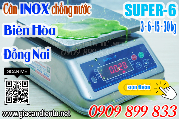 Cân điện tử ở Biên Hòa Đồng Nai - cân điện tử chống nước 3kg 6kg 15kg 30kg