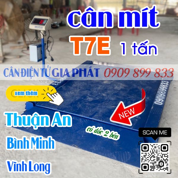 Cân điện tử cân mít T7E 500kg 1 tấn 2 tấn ở Bình Minh Vĩnh Long