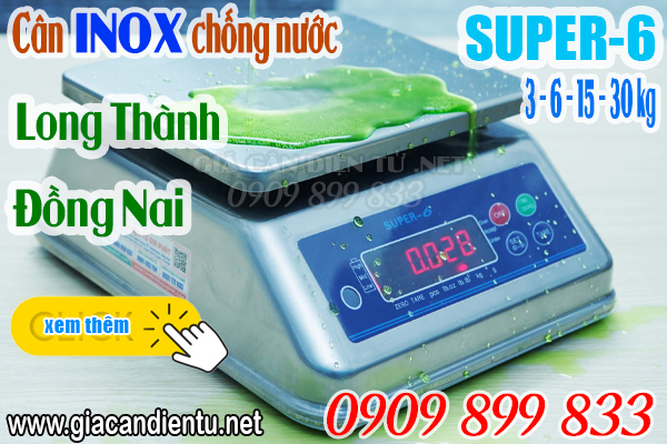 Cân điện tử ở Bình Sơn Long Thành - cân điện tử inox chống nước 3kg 6kg 15kg 30kg