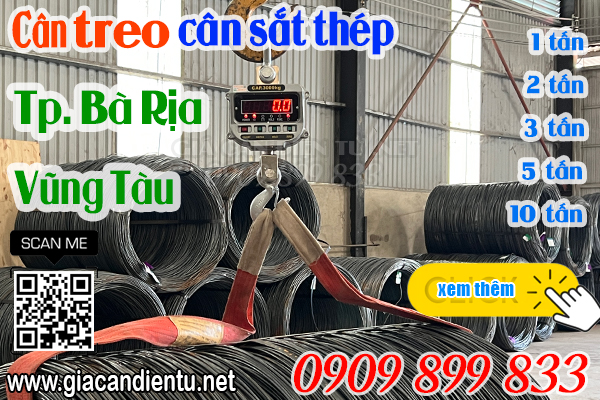 Cân điện tử ở Bà Rịa Vũng Tàu - cân treo điện tử 1 2 3 5 10 tấn - cân sắt thép