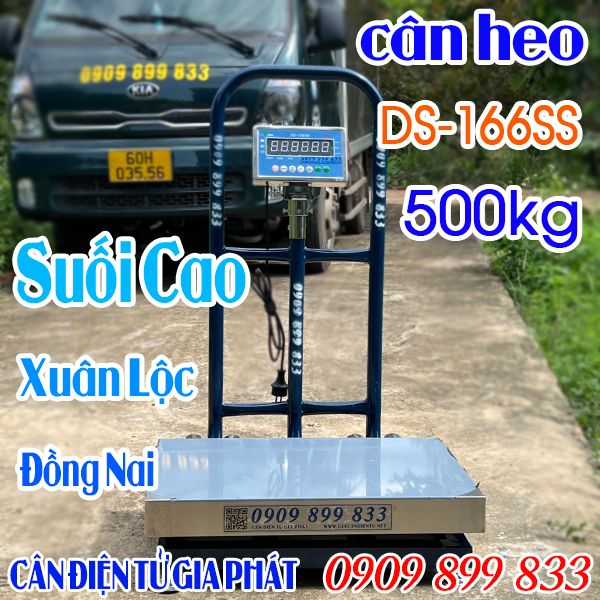 Cân điện tử ở Suối Cao Xuân Lộc Đồng Nai - cân điện tử cân heo 200kg 300kg 500kg chốt số