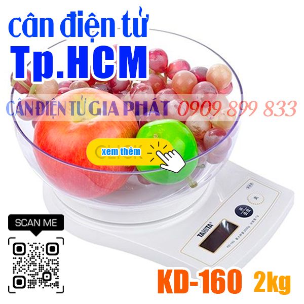 Cân điện tử ở TpHCM - cân nhà bếp 1kg 2kg 3kg - cân điện tử Tanita KD-160 2kg