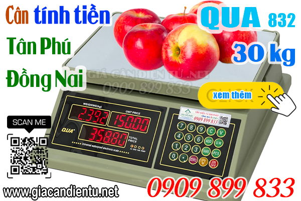 Cân điện tử ở Nam Cát Tiên Tân Phú Đồng Nai - cân điện tử tính tiền 15kg 30kg