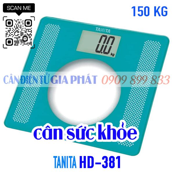 Cân điện tử cân người 100kg 150kg - cân sức khỏe Tanita HD-381 100kg 150kg