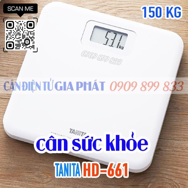 Cân điện tử Tanita HD-661 150kg - cân em bé - cân sức khỏe an toàn cho bé