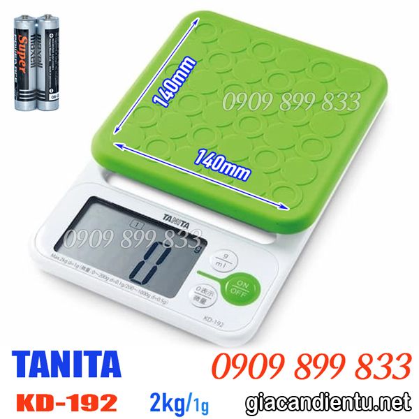 Cân điện tử Tanita KD-192 2kg - cân tổ yến, cân thuốc bắc, cân nhà bếp