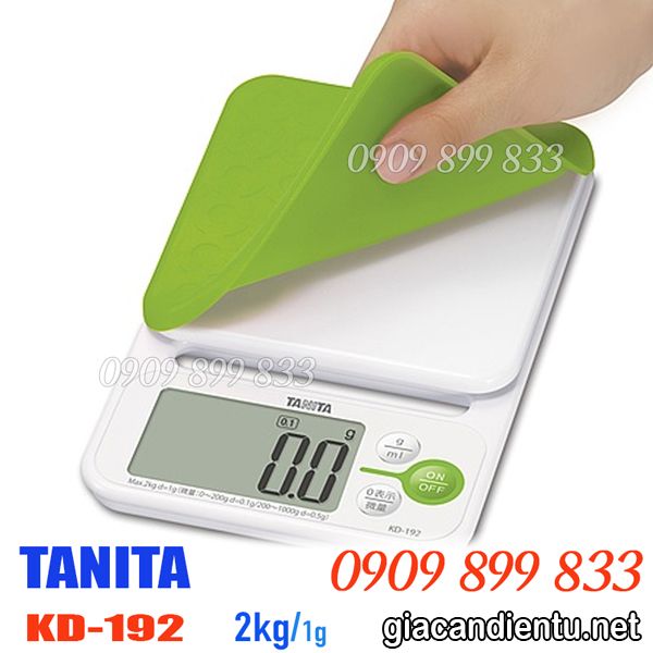 Tanita KD192 2kg - cân điện tử 2kg cân yến, cân đường trứng sửa làm bánh rất bền