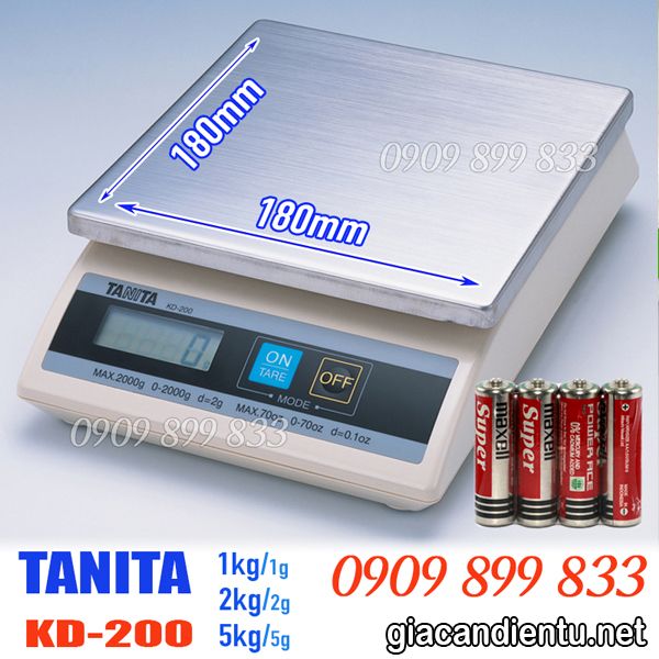 Giá cân điện tử Tanita KD200 1kg 2kg 5kg bao nhiêu?