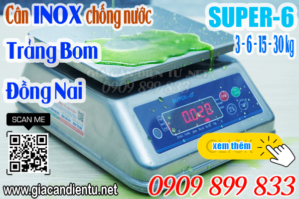 Cân điện tử ở Cây Gáo Đông Hòa Trảng Bom Đồng Nai - cân điện tử chống nước 3kg 6kg 15kg 30kg