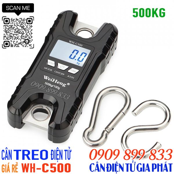 Cân treo WH-C500 500kg giá rẻ - cân treo 500kg xách tay