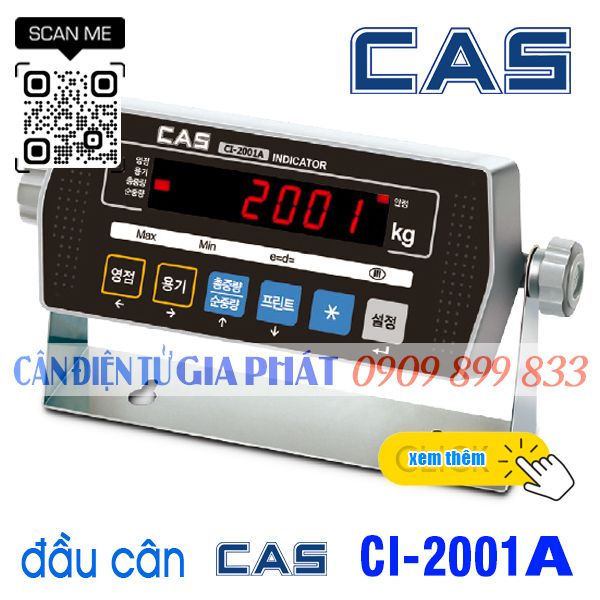 Cas CI-2001A - đầu cân điện tử Cas CI-2001A - sửa cân điện tử Cas Korea
