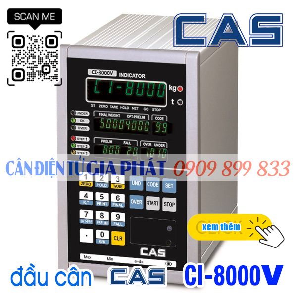 Cas CI-8000V - bộ chỉ thị Cas CI-8000V - đầu cân điện tử Cas CI-8000V