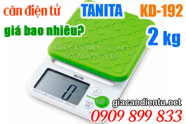 Giá cân điện tử Tanita KD192 2kg bao nhiêu?