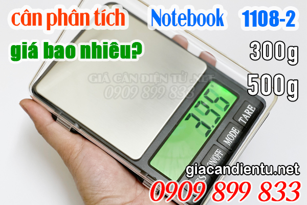 Giá cân điện tử 300g 500g Notebook 1108-2 bao nhiêu