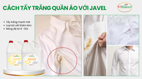 Cách tẩy trắng quần áo với Javel