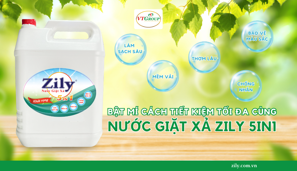 Bật Mí Cách Tiết Kiệm Tối Đa Cùng Nước Giặt Xả Zily 5 in 1