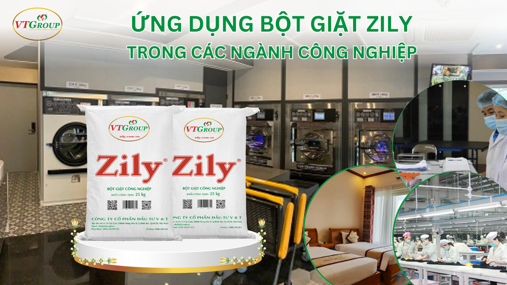Ứng dụng bột giặt công nghiệp Zily trong các ngành công nghiệp khác nhau