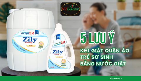 Mách Bạn 5 Lưu Ý Khi Giặt Quần Áo Trẻ Sơ Sinh Bằng Nước Giặt
