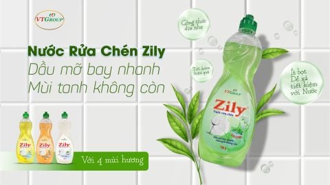 Nước rửa chén Zily – Đánh bay dầu mỡ, khử mùi hôi hiệu quả