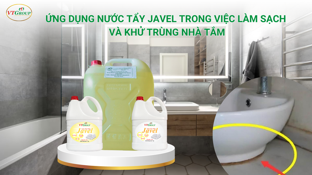 Ứng dụng nước tẩy Javel trong việc làm sạch và khử trùng nhà tắm