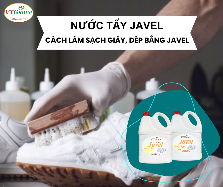 Cách sử dụng nước tẩy Javel trong việc làm sạch giày, dép