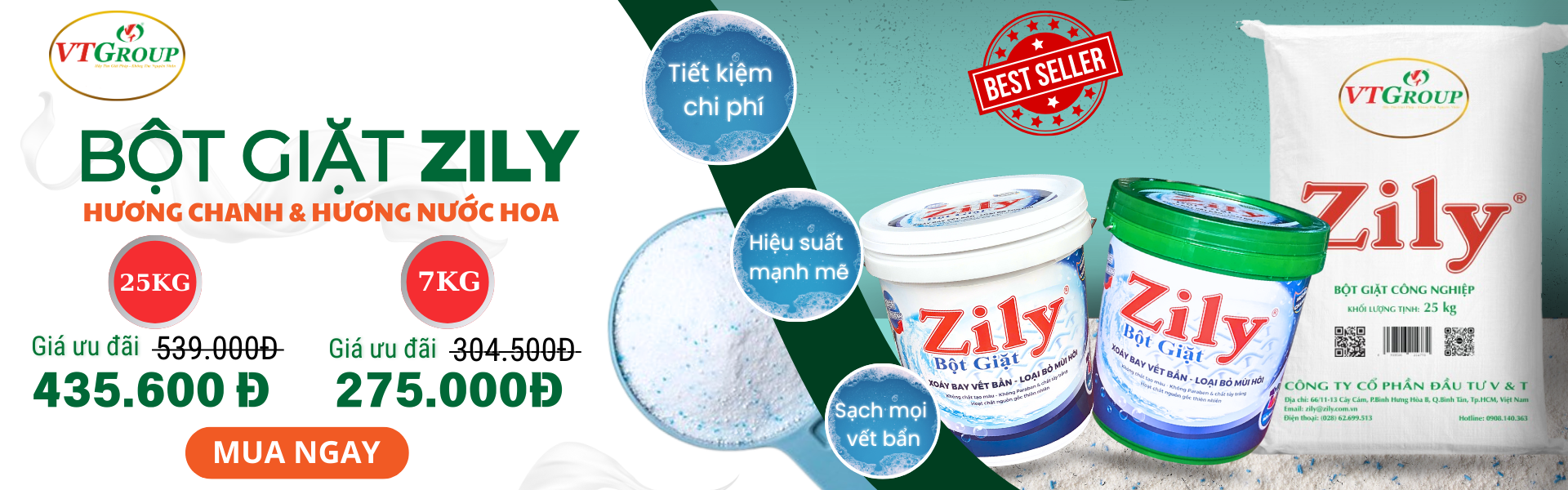 Bột Giặt Zily