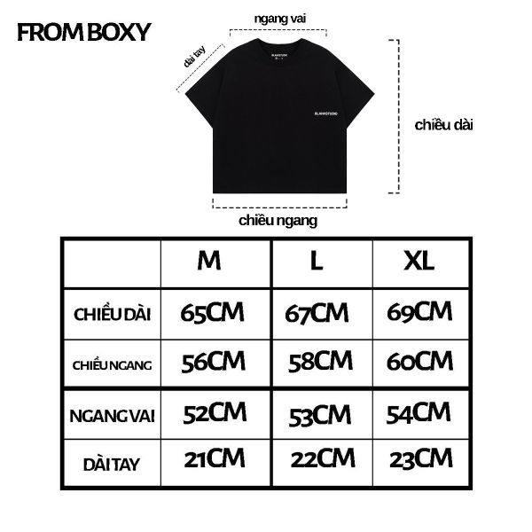 BLANK BOXY BASIC TEE Blankstudio