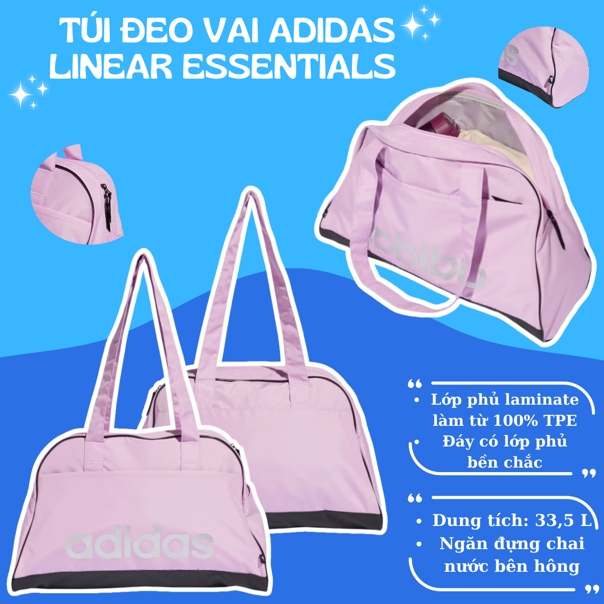 🎀 Adidas Linear Essentials - Khi Sự Tiện Lợi Gặp Gỡ Phong Cách!