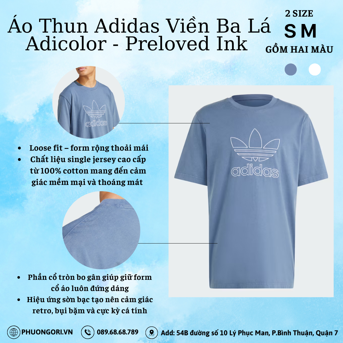 ✨ Áo Thun Adidas Viền Ba Lá Adicolor – Khi sự kinh điển được làm mới theo cách thật cá tính ✨