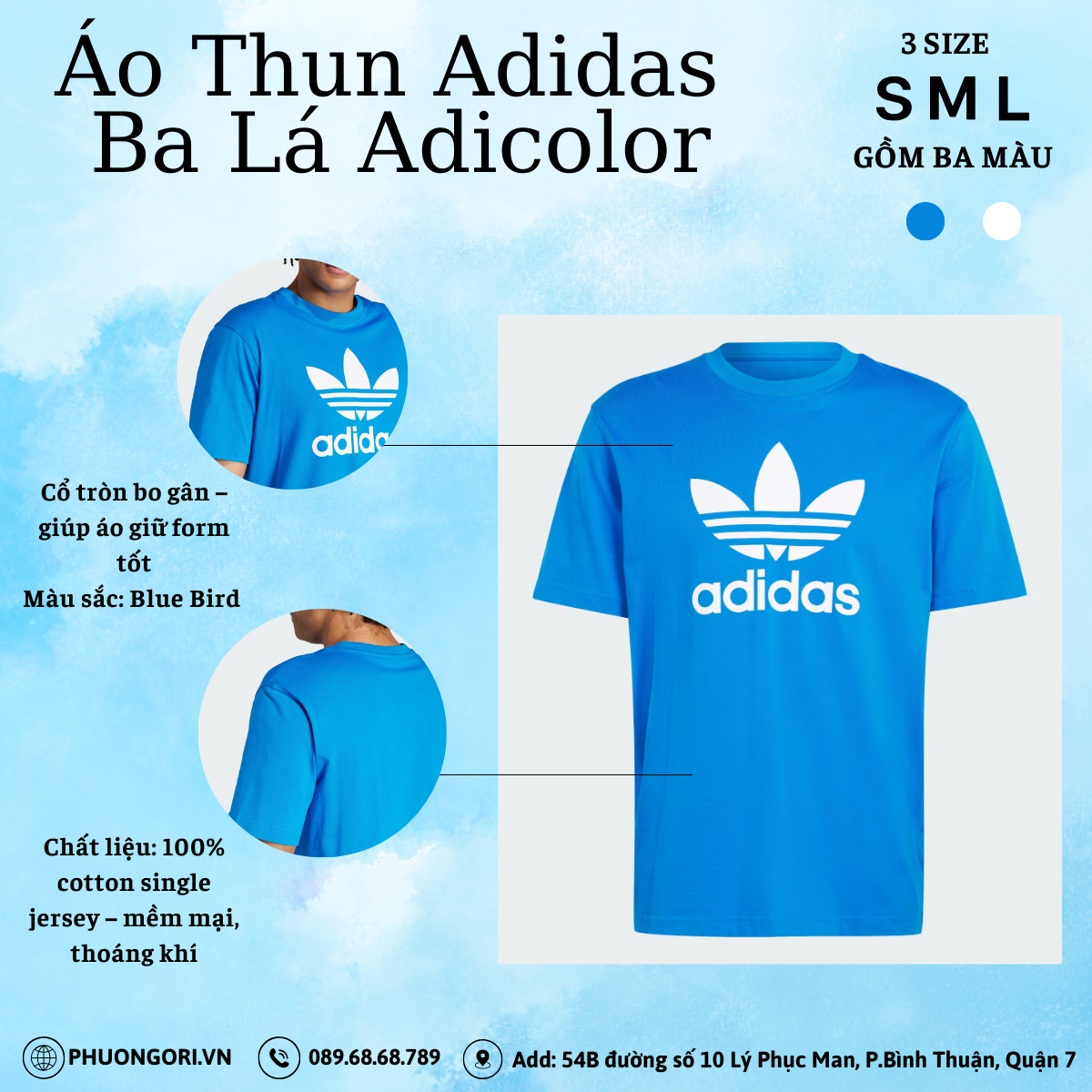 👕 Áo Thun Adidas Ba Lá Adicolor: Biểu Tượng Thời Trang Đầy Cá Tính