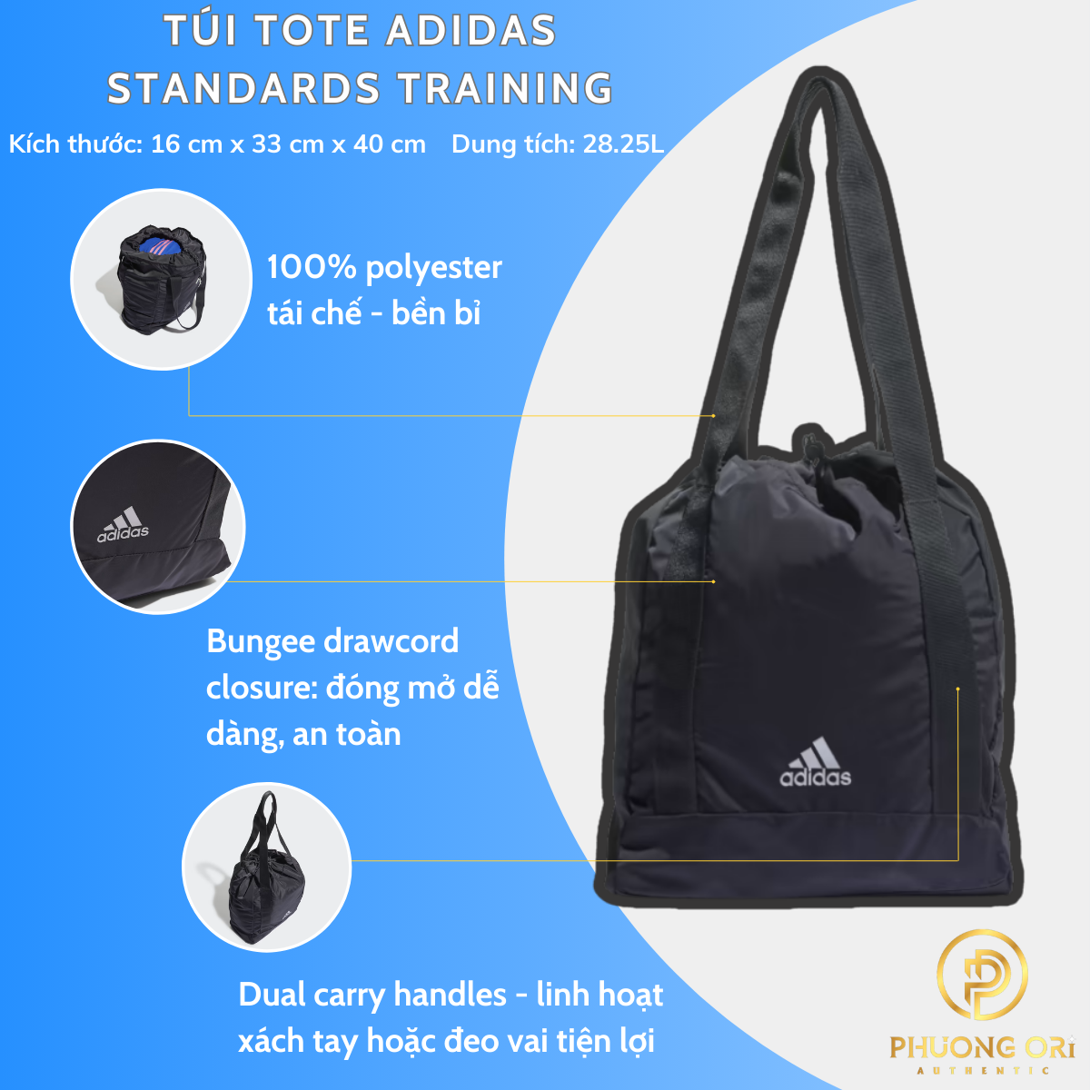 🏋️♂️ Túi Tote Adidas Standards Training - Carbon: Sự Kết Hợp Giữa Phong Cách Và Hiệu Suất