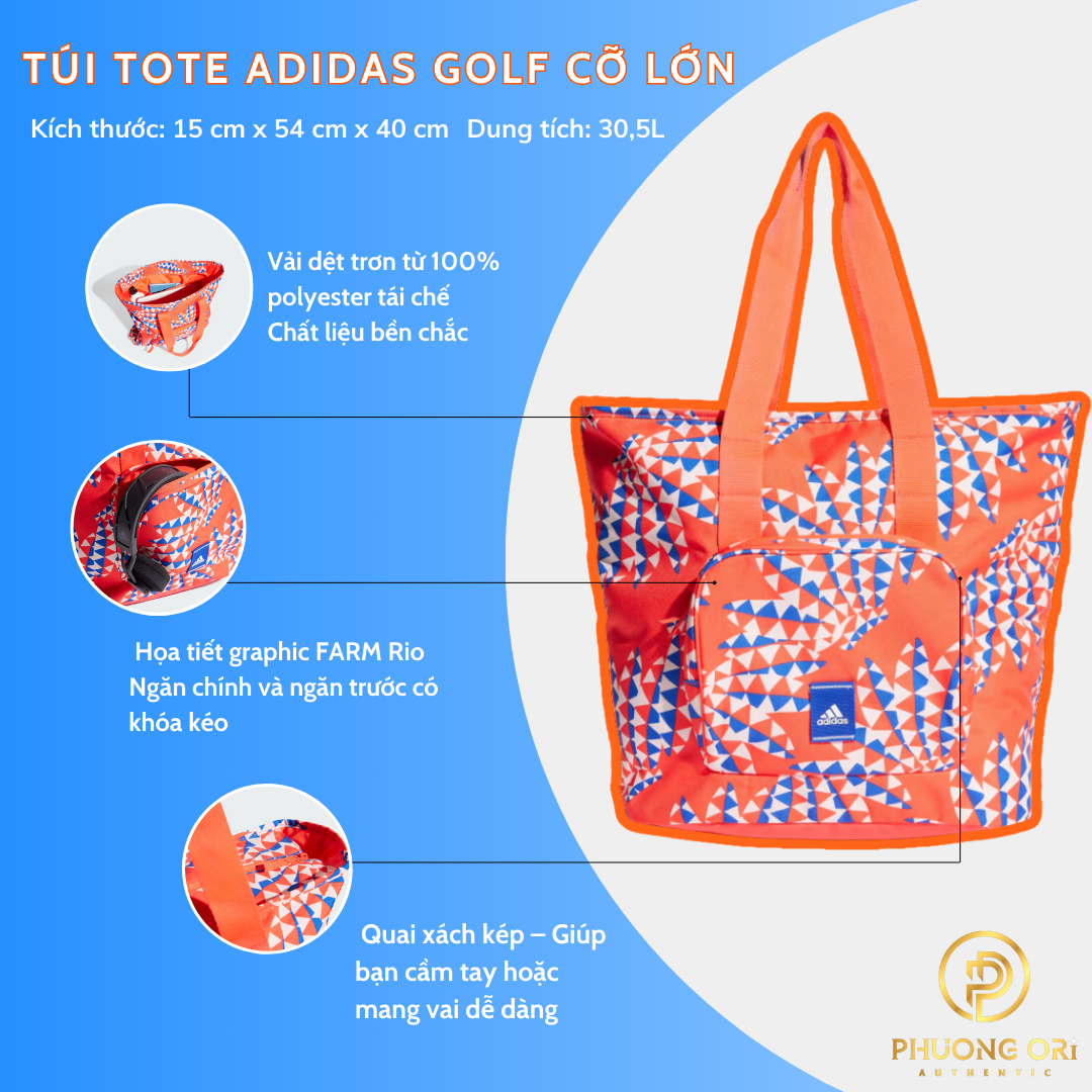 🌟 Túi Tote Adidas FARM Rio Prime – Phong Cách Năng Động & Bền Vững