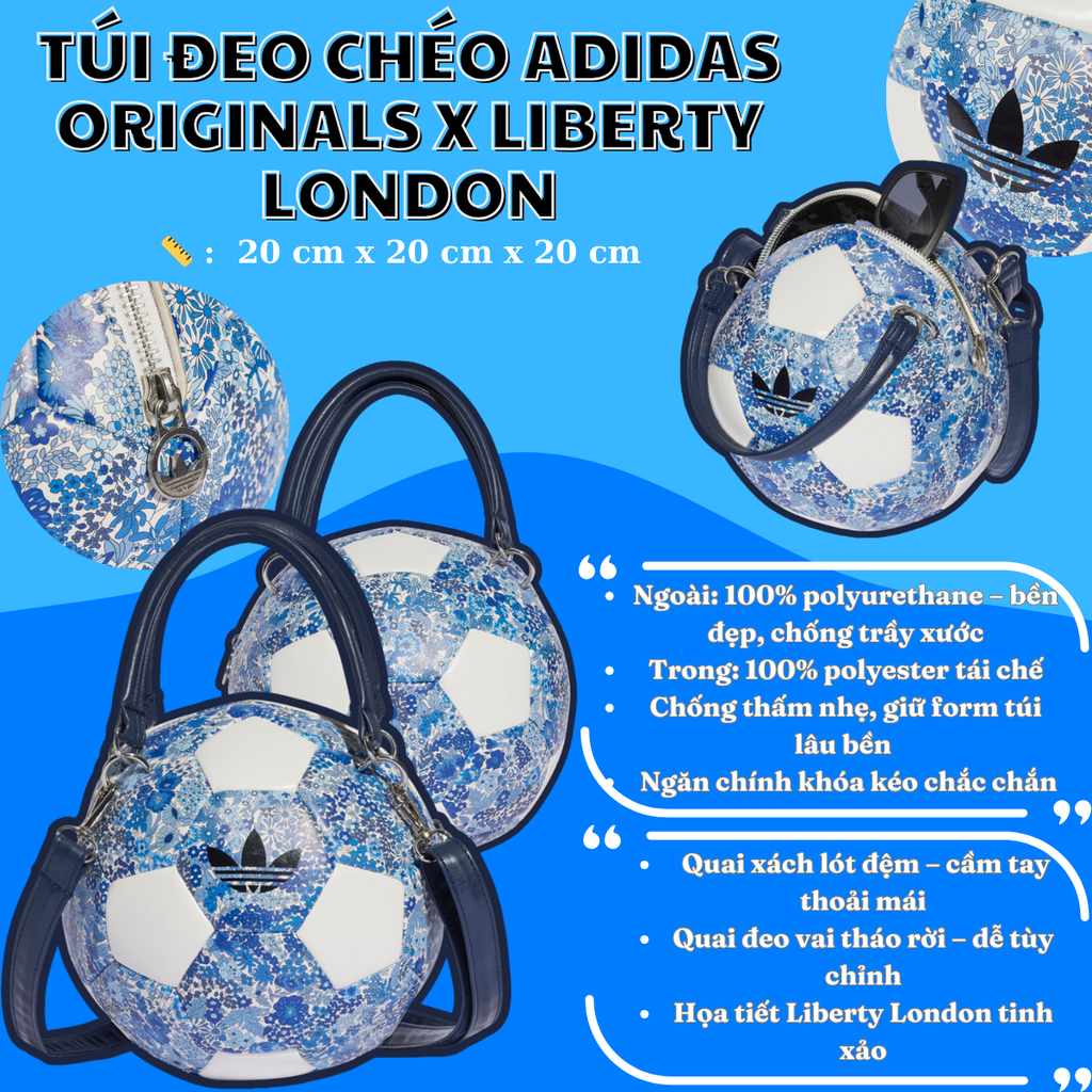 👜 Túi Đeo Chéo Adidas Originals x Liberty London – Thời trang & Cá tính