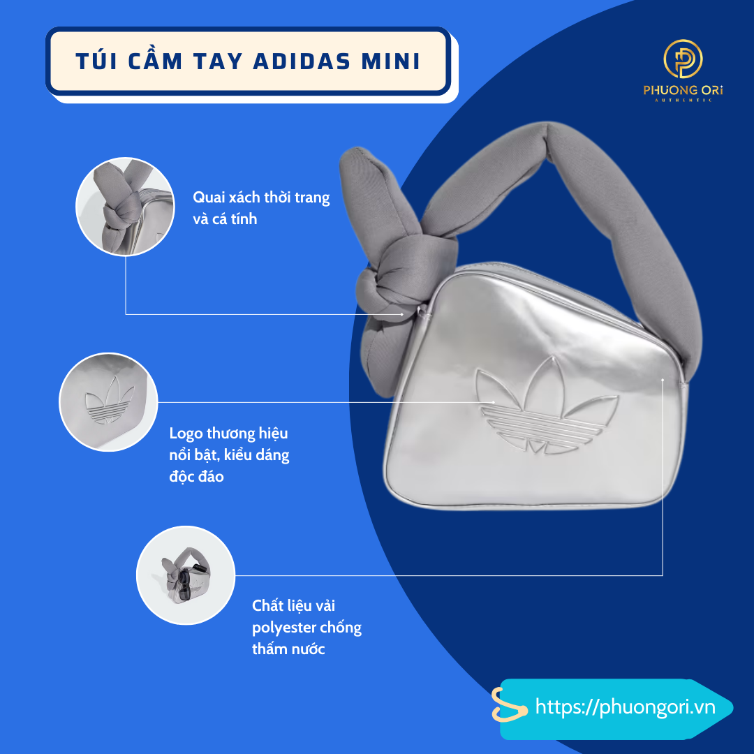 💥 Túi Cầm Tay Adidas MINI – Phụ Kiện Thời Trang Nhỏ Gọn, Tiện Lợi 💥