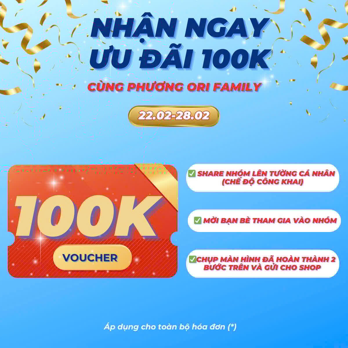 🎉 Cùng Phương Ori Family – Nhận Ngay Ưu Đãi 100K! 🎉