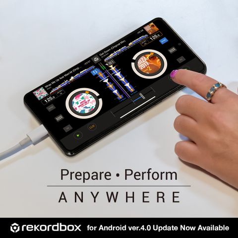 Rekordbox app ver.4.0 for Android.