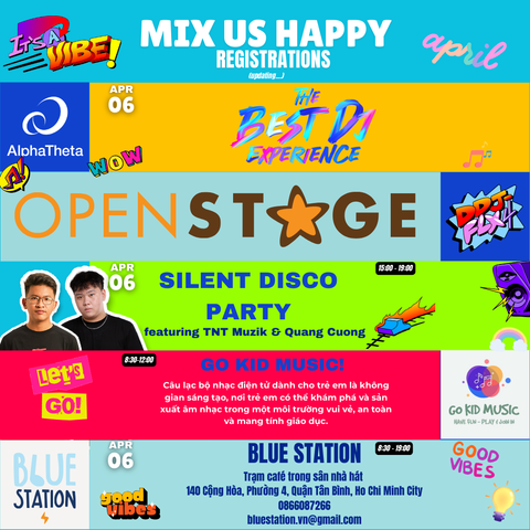 [HCMC] Hành trình Âm nhạc MIX US HAPPY VIETNAM 2025 mở đăng ký tham gia tại Blue Station - Trạm café trong sân nhà hát