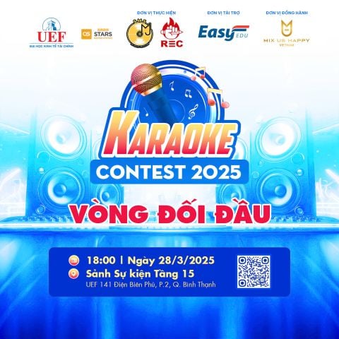 [HCMC] MIX US HAPPY VIETNAM đồng hành cùng Karaoke Contest tại Trường Đại học Kinh tế - Tài chính TP.HCM