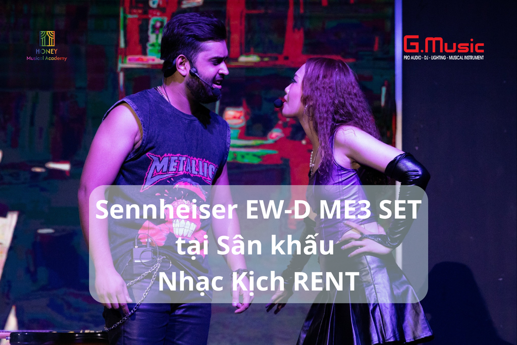 Micro Gài Đầu Sennheiser EW-D ME3 SET tại Sân khấu Nhạc Kịch RENT