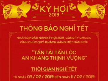 THÔNG BÁO NGHỈ TẾT CTY GMUSIC