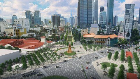 Sài Gòn sắp xây quảng trường trước chợ Bến Thành chi phí 157 tỷ đồng