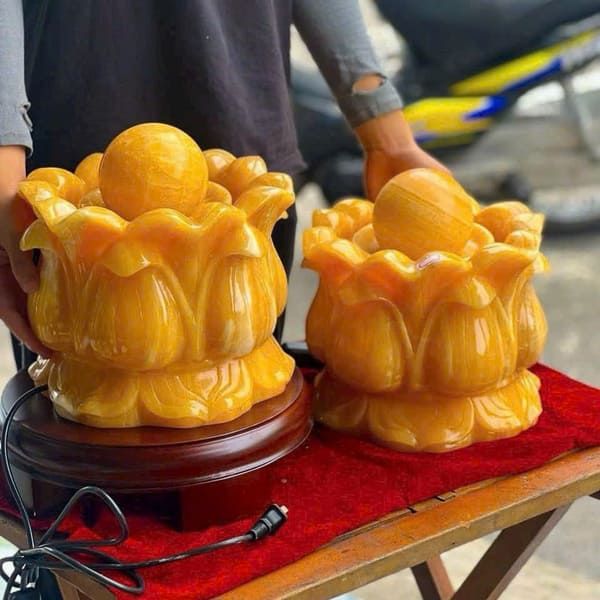 Phong Thủy Luân Ngọc Hoàng Long Dáng Sen