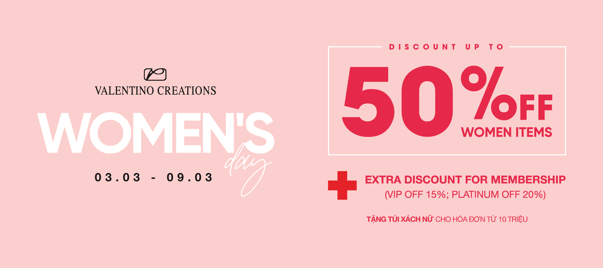 SẢN PHẨM ƯU ĐÃI QUỐC TẾ PHỤ NỮ