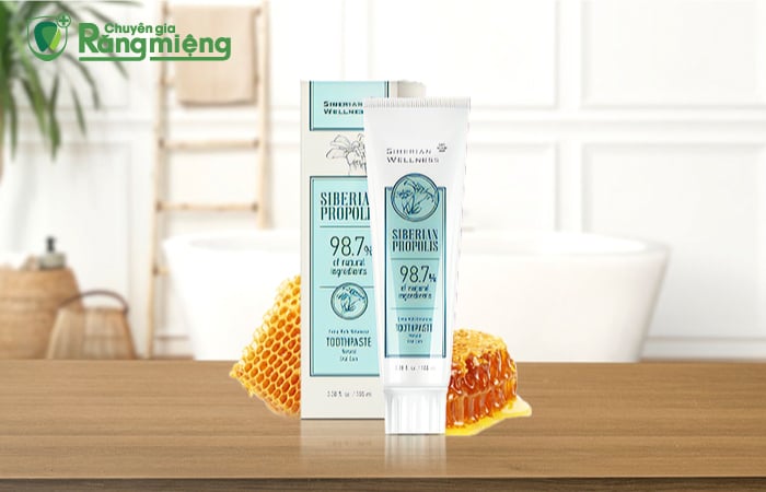 Kem đánh răng trị hôi miệng Siberian Propolis