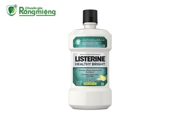 Nước súc miệng Listerine Healthy Bright