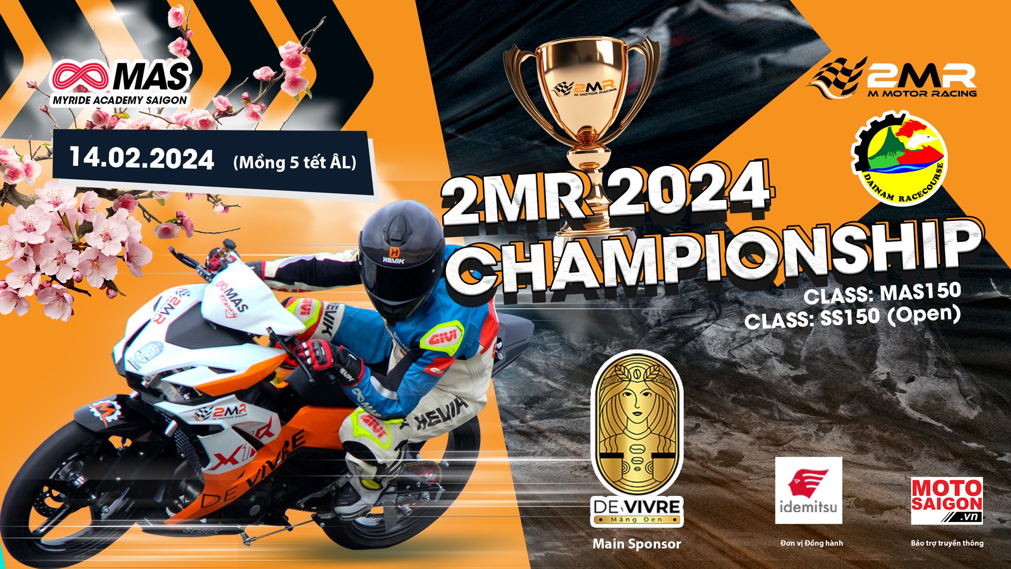 MAS lộ diện dàn xe Honda Winner 150 trong giải đua 2MR Championship 2024