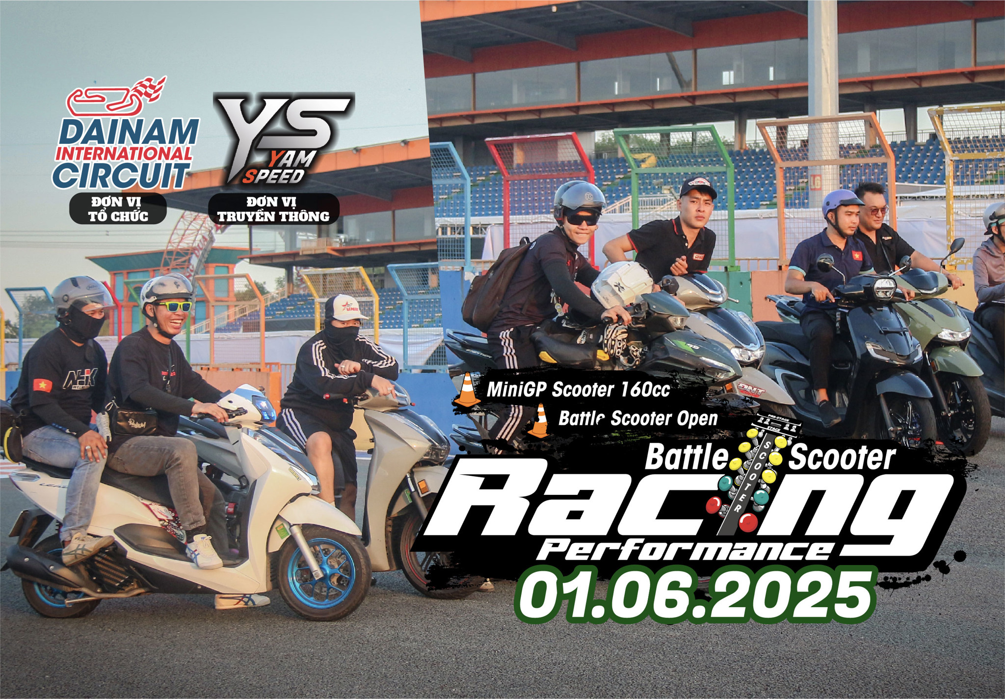 Sự kiện Fun Race Scooter diễn ra tại trường đua Đại Nam cực HOT trong năm 2025