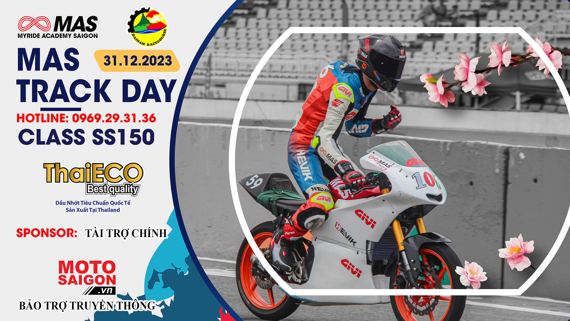 Giải giao lưu MAS TRACK DAY SS150 cùng Thương hiệu dầu nhớt ThaiECO